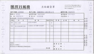 風機銘牌